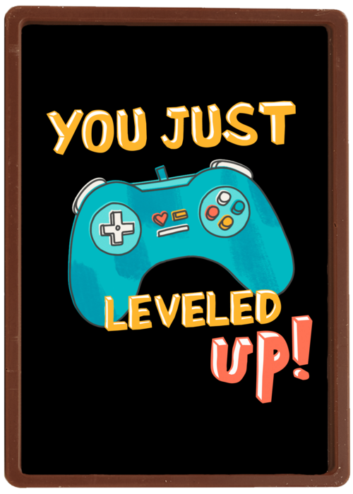 Verjaardagskaart gamecontroller level up