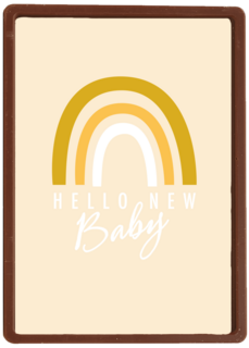 Geboorte felicitatie regenboog