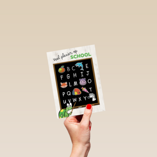 back to school schoolbord plezier op school