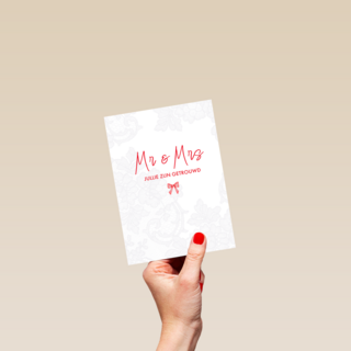 Mr Mrs jullie zijn getrouwd
