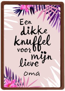 een dikke knuffel voor mijn lieve oma