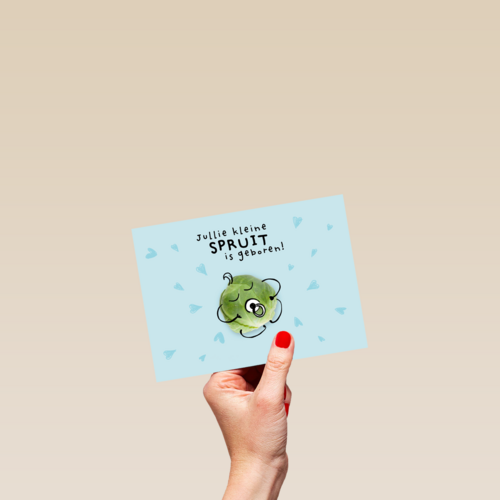 geboorte felicitatie kaart zoon