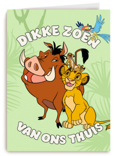 Dikke zoen van thuis Lion King