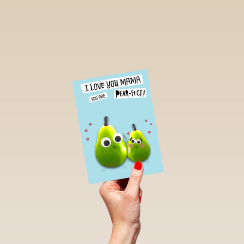 moederdag kaart mama you are pear fect