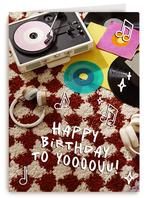 Happy Birthday platenspeler