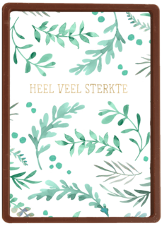 Heel veel sterkte met groene takken