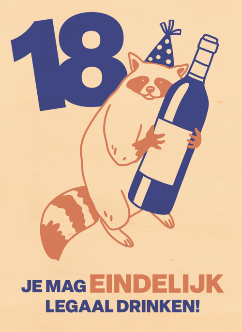 18 je mag eindelijk legaal drinken