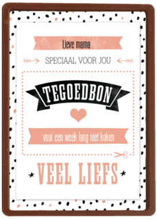 moederdag hip tegoedbon speciaal voor jou mama