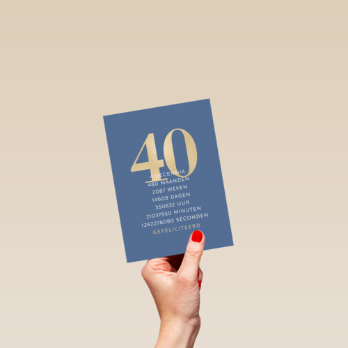 verjaardagskaart 40 4 decennia