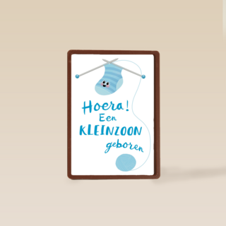 hoera hoera een kleinzoon geboren