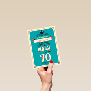 leeftijd zeventig old age