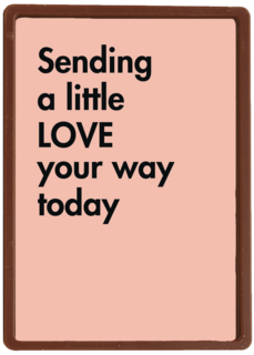 quote kaart sending a little love your way today