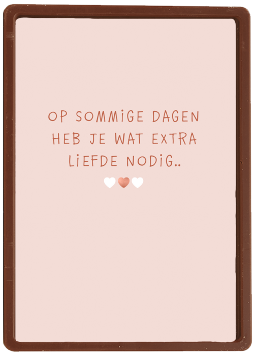 herinnering wat extra liefde nodig kaart