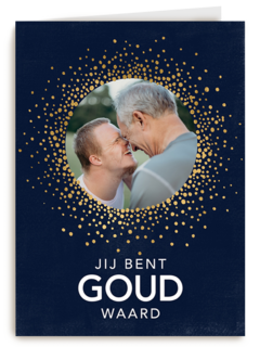 vaderdag fotokaart jij bent goud waard