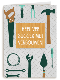 verbouwen kaart heel veel succes met verbouwen