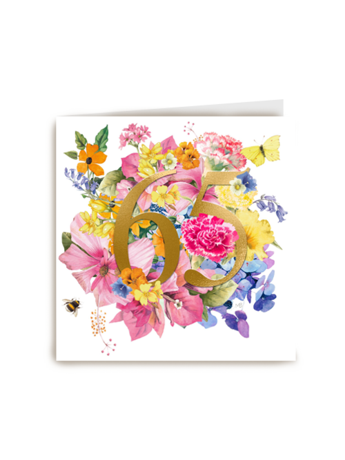 Kaart flowers by Marjolein Bastin 65 jaar