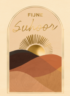 ramadan kaart fijne suhoor