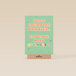 Verjaardagskaart vrouw grappig Dont count the wrinkles