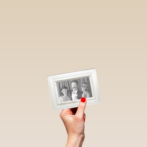 fotokaart liggend fotolijst blanco