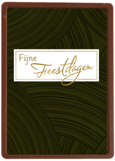 Kerstkaart stijlvol fijne feestdagen