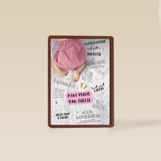 een mooie roze mini versie van jullie