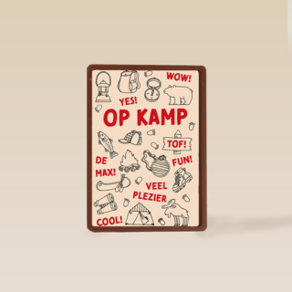 Op kamp veel plezier