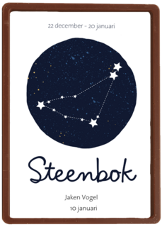 sterrenbeeld kaart steenbok aanpasbare tekst