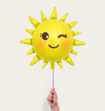 Ballon Knipogende Zon Geel