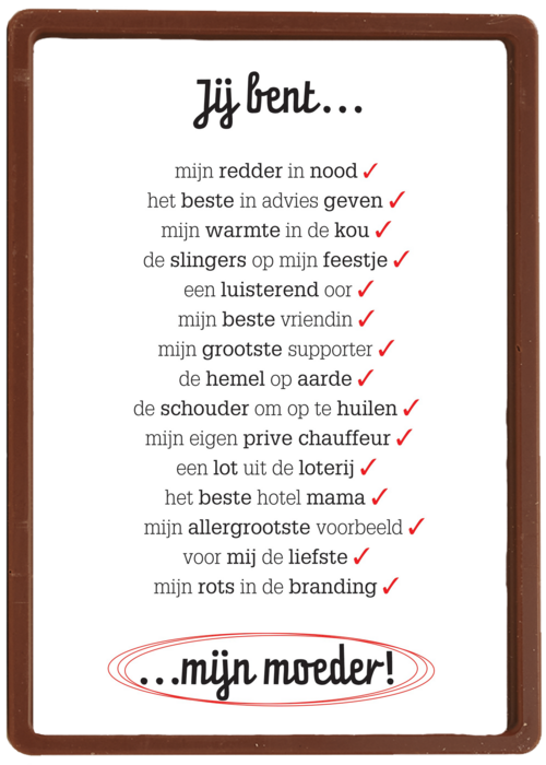 Moederdagkaart Lief ji bent een redder in nood