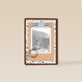 klembord vakantiefoto