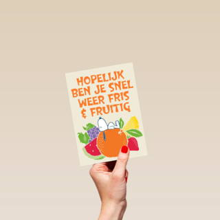Beterschapskaart Snoopy fris en fruitig