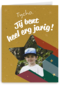 Verjaardagskaart kind heel erg jarig ster