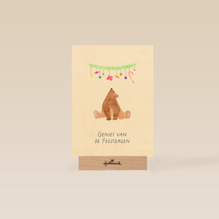 Kinderpostzegels Kerst Beer Geniet