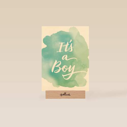 watercolor it is a boy