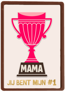 Complimentkaart mama jij bent mijn nummer 1