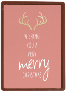 Kerstkaart hip Wishing you a very merry christmas