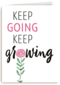 roze bloemetje met quote