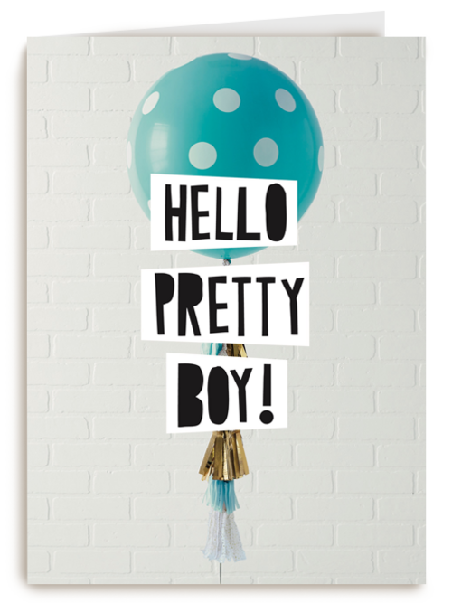 geboorte zoon hello pretty boy