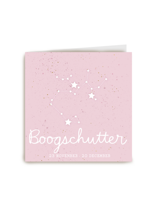 sterrenbeeld kaart boogschutter meisje