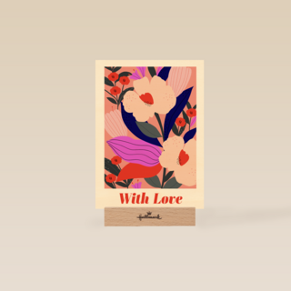 Valentijnskaart with love