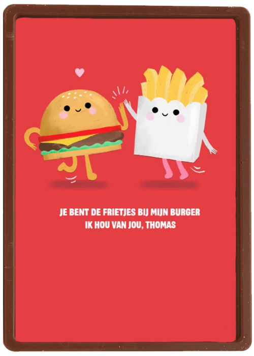 Frietjes bij mijn burger
