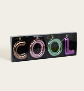 Cool Letters Ornament