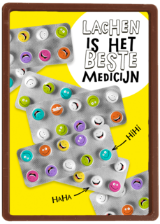 Lachen is het beste medicijn geel