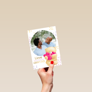 fotokaart verjaardag forever friends lieve verjaardag groetjes