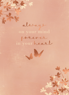 Always on your heart forever in your heart