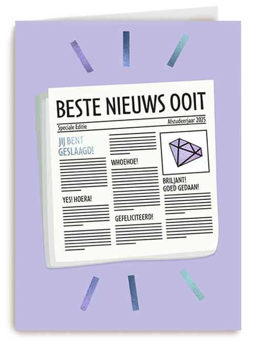 Geslaagd beste nieuws ooit