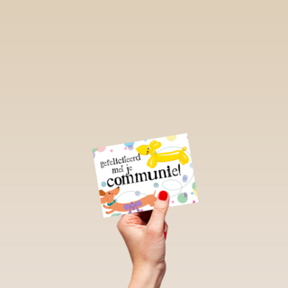 ballondier gefeliciteerd met je communie