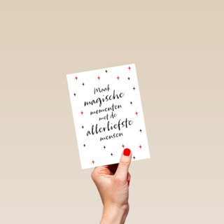 Kerstkaart Maak magische momenten met de allerliefste mensen
