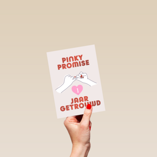 Pinky Promise 1 jaar getrouwd