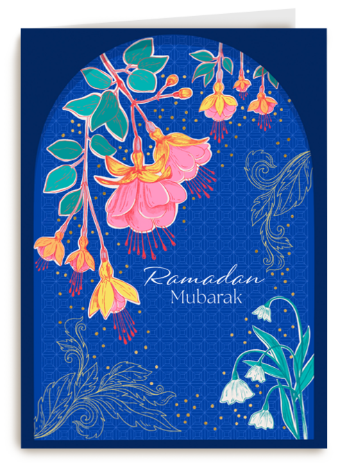 Ramadan Mubarak   blauw